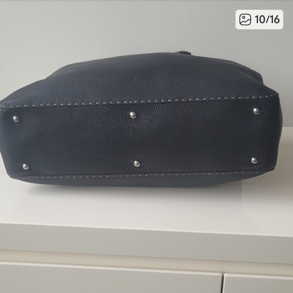 FENDI Selleria Black Leather Tote Bag - Picture 9 of 14
